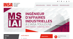Desktop Screenshot of msiai.insa-toulouse.fr