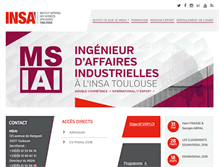 Tablet Screenshot of msiai.insa-toulouse.fr
