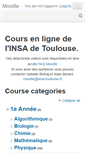 Mobile Screenshot of moodle.insa-toulouse.fr